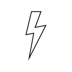 Fototapeta premium lightning bolt icon vector template