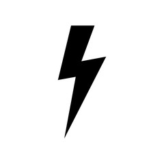 lightning bolt icon vector template