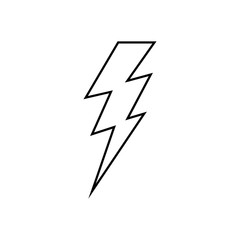 lightning bolt icon vector template