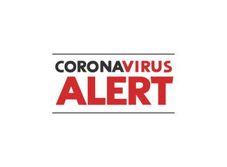 Design of coronavirus alert symbol