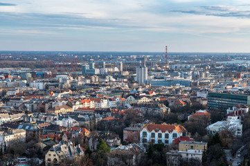 Obraz premium view from Gellert Hill over the roofs of Budapest