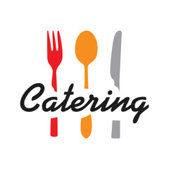 Vector logo of catering, restaurant and serving
