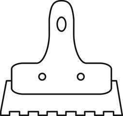 Trowel for tile icon