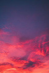 Burning Sky Sunset vertical