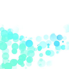 Bubbles Circle Dots Unique Blue Bright Vector Background