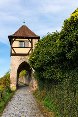 Fototapeta na wymiar Tower of Esslinger Burg. Castle in Esslingen am Neckar, Germany