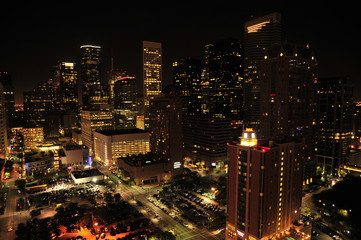 Fototapeta na wymiar Views of the Houston, Texas skyline