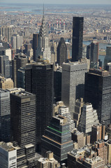 The Manhattan skyline as seen from the Empire State Building