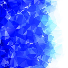 Blue Polygonal Mosaic Background, Creative Design Templates