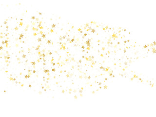 Magic gold sparkle texture vector star background.