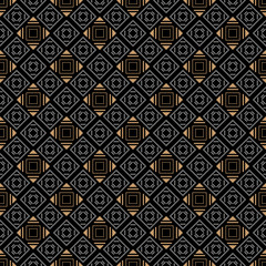 Dark Abstract Background. Seamless  Geometric Pattern. Texture Wallpaper. Vector Image.