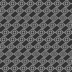 Geometric Seamless Pattern. Black and White Background Pattern. Vector Graphics.