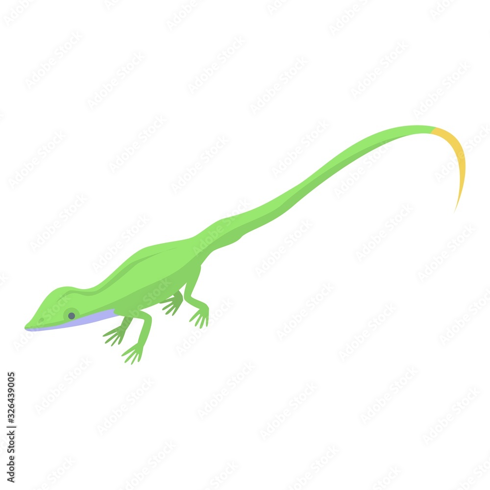 Poster small lizard icon. isometric of small lizard vector icon for web design isolated on white background