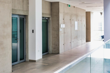 Photo of empty school corridor interior
