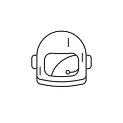 Space helmet icon. Vector sign