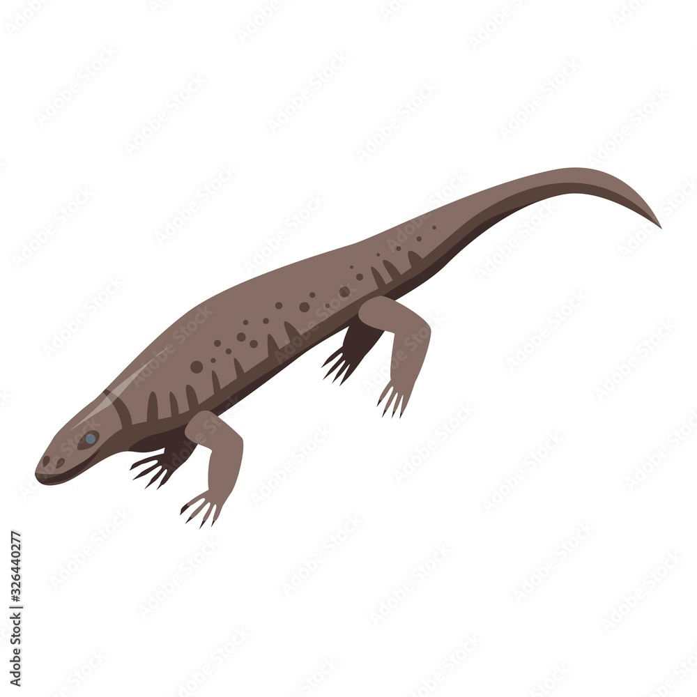 Poster reptile lizard icon. isometric of reptile lizard vector icon for web design isolated on white backgr