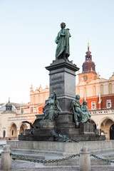 Fototapeta na wymiar Monument dedicated to the Polish poet Adam Mickiewicz