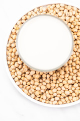 Alternative Non Dairy Soy or Soya Milk. Diet and Nutrition Concept