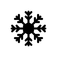 Snowflake outline icon. Symbol, logo illustration for mobile concept and web design.