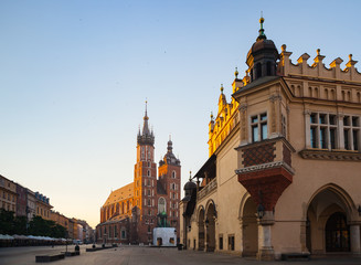 Naklejka na ściany i meble Architecture of old Krakow
