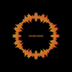 Sound waves vector illustration