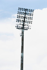 Obraz premium Close up photo of photo of stadium lights