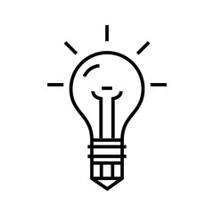 Idea line icon, concept sign, outline vector illustration, linear symbol.