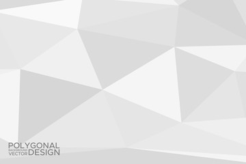 Obraz premium Grey silver abstract polygonal background. Applicable for cover design, invitations, presentations, flyers, posters, business cards. Contemporary art. Vector illustration EPS 10.