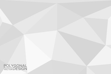 Grey silver abstract polygonal background. Applicable for cover design, invitations, presentations, flyers, posters, business cards. Contemporary art. Vector illustration EPS 10.