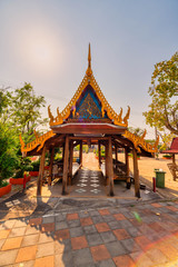 Fototapeta premium Amphawa District, Samut Songkhram / Thailand / February 23, 2020 : Wat Bang Koh Theppasak. very peaceful in this temple both of Monks and environment of ancient culture.