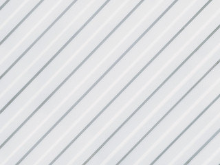 Fototapeta premium Parallel grooves are located diagonally on a white background.