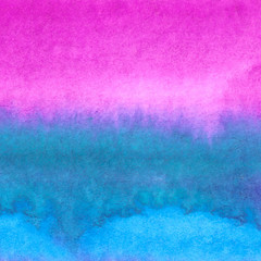 Watercolor texture, vector colorful hand painted background, aquarelle gradient