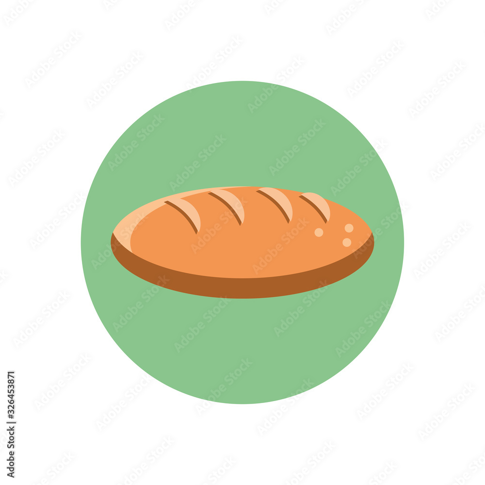 Canvas Prints bread icon, block style design