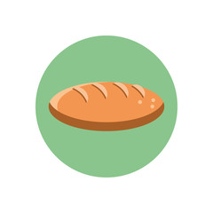 bread icon, block style design