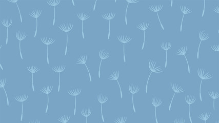 Summer background with flying dandelion seeds .Vector - 326455076