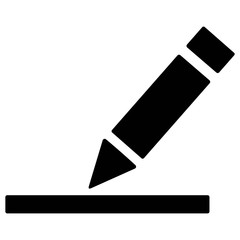 Pen Icon. Edit document, modify text, change content signs. Pencil, writing, education concept.
