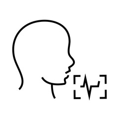 Heart rate monitoring line icon, concept sign, outline vector illustration, linear symbol.