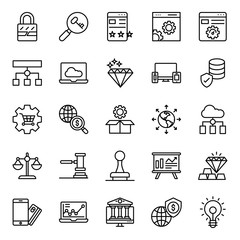  Pack Of Marketing Line Icons 
