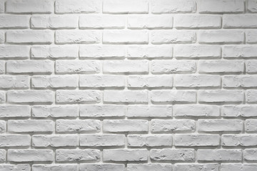 White brick wall texture. Modern house apartment interiors. Decorative stone pattern. New home indoor facade background.