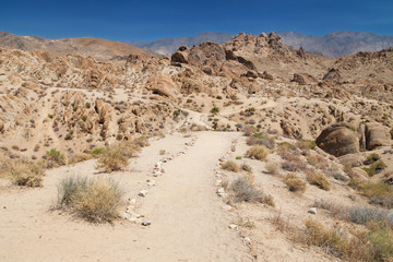 Trail through Alabama Hills