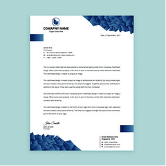 Simple letterhead design