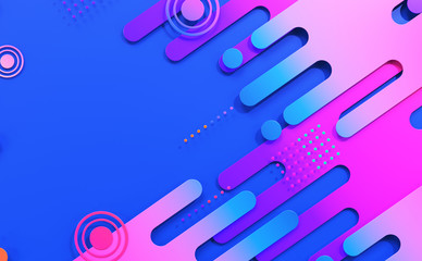 3d render the geometric abstract background 