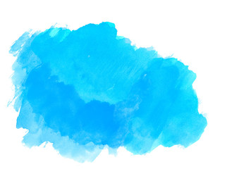  blue watercolor gradient cloud.Watercolor paint.Abstract colorful background.