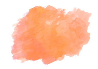  orange watercolor gradient cloud.Watercolor paint.Abstract colorful background.