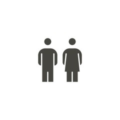 Toilet male and female. Vector icon template