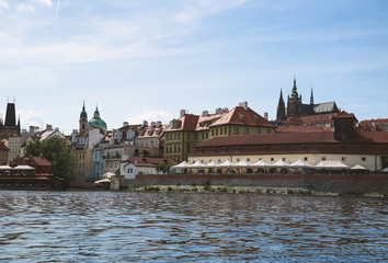 View of the Old Town and bridges, Prague