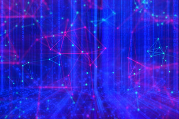 cloud storage, ai science net web, futuristic connecting, digital technology system, network social online, background 3d illustration rendering, data machine deep learning