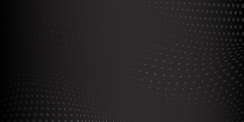 Abstract background made of halftone dots in black and gray colors