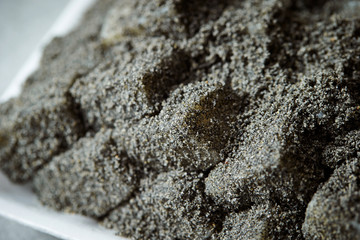 Korean black sesame powder rice cake 