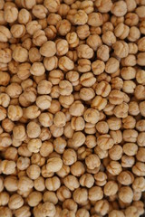 salted chickpea background and macro shot